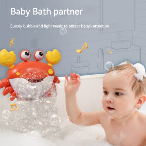 8T Q2Y Mainan Mandi Gelembung Kepiting Otomatis Minan Mandi Anak Mainan Gelembung Dengan Musik