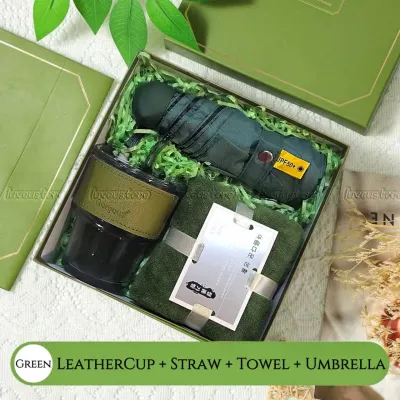 Gift set Birthday practical giftset Water bottles fan umbrella gift box Teacher Day Hadiah Wedding gift