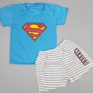 ชุดแขนสั้นเด็ก ไซส์S 6-12เดือน 12กิโล อก22นิ้ว ผ้าCOTTON ใส่สบาย ลายการ์ตูน