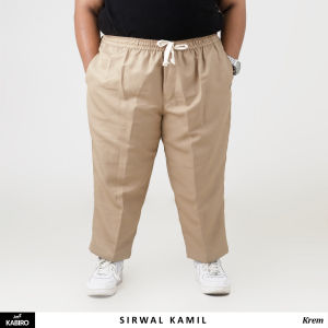 CELANA PANJANG SIRWAL /PANGSI/LAA ISBAL ANKLE PANTS PRIA DEWASA BIG SIZE BAHAN GABARDINE