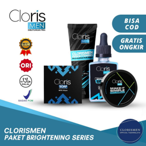 CLORISMEN CLORIS MEN BRIGHT Paket Brightening Cream Perawatan Wajah Pria Kulit Wajah Kusam