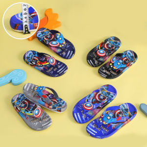 Sendal Slide Anak Motif Karakter Superhero Kapasitas Ujung Matang