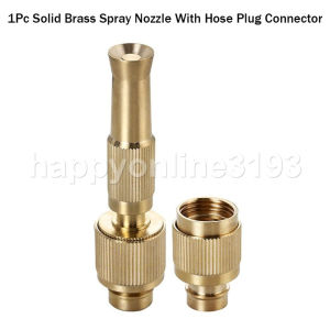 Solid Brass Spray Nozzle With Hose Plug Connector For Garden Watering Fog Mist Nozzle Sprinkler head muncung semburan铜喷头