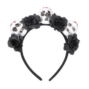 Halloween Skull Hair Accessory Efficient Plastic Headbands For Costume Ball And Gothic Celebration