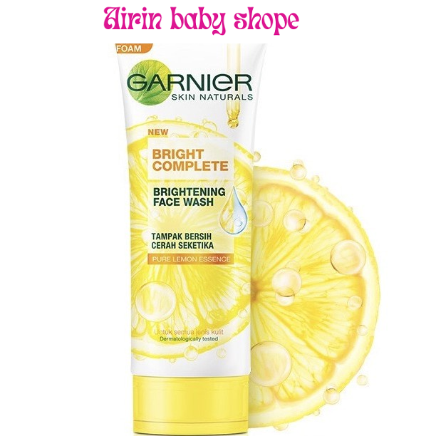 Garnier Bright Complete Face Wash 100ml Lazada Indonesia