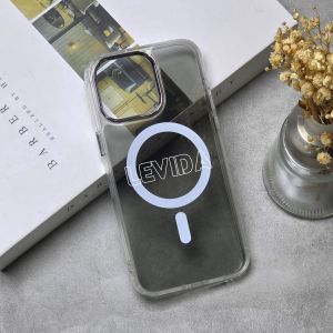 Case Iphone 11 Iphone 11 Pro Iphone 11 Pro Max Iphone 12 Iphone 12 Pro Iphone 12 Pro Max Magsafe Magnetic Clear Black Transparan Wireless Charging Case Cover