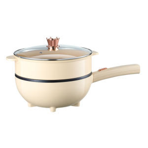 Dreepor Electric Frying Pan 1000W Multi Cooker Non Stick Frying Pan with Steamer Rice Cooker Original for Home