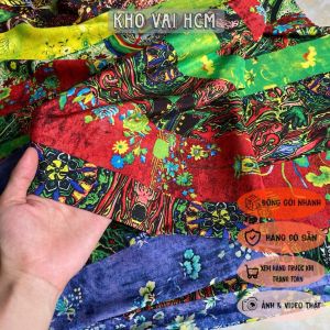 Vải Lụa Cát Sọc Màu Khổ 1m5 - Mỏng Rũ Bóng Nhẹ Không Giãn - May Đồ Bộ Áo Kiều Đầm Nữ