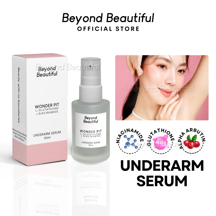 Underarm Intensive Whitening Serum with L-Glutathione Kojic Acid Beyond  Beautiful [OIL FREE Intensive Whitening Underarm Smoothening Odor Control]  - Lazada | Lazada PH