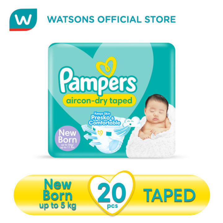Pampers Baby Dry Taped New Born 20s Newborn Diapers For Comfort
