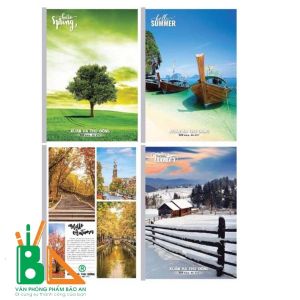 COMBO 5 Vở kẻ ngang/Xuân Hạ Thu Đông  HẢI TIẾN  120 trang 2814 - Văn phòng phẩm Bảo An