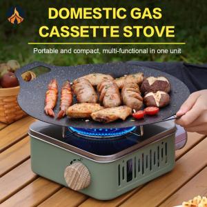 Camping Cassette Stove with Storage Bag Outdoor Gas Burner Multi-Purpose Picnic Cooking Stove for Hot Pot Grilling BBQ [Jocestyle Store]