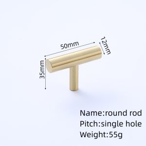 Homepeas® Gold Furniture Handle Brass Knobs European T Bar Handles Drawer Pulls Kitchen Cabinet Knobs Handles Hardware