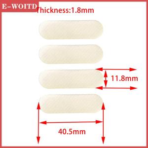 【E-WOITD】 แผ่นยางสีดำ4ชิ้นหนา1.8มม. กันลื่นมีกาวในตัวแผ่นป้องกันการกระแทกสำหรับตู้ฐานคีย์บอร์ด