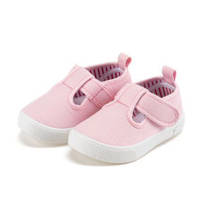 Toddler Girls T-Strap Canvas Kids Sneakers  Classical Comfortable Mary Jane Soft Flats
