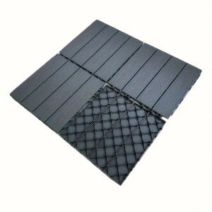 30×30CM Resin Floor Decking Tiles Waterproof Composite Interlocking Deck Tiles for Indoor&Outdoor