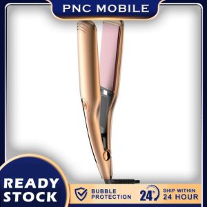 ORIGINAL KEMEI KM-3141 KM 3141 KM3141 Kemei Hair Straightener Curl 2 in 1 Far-infrared Flat Iron Ceramic Hair Iron Professional Tourmaline  Anion Hair Styling Tool Hair Straightener and Curler Portable Hair Curling Straightening