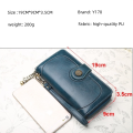 Womens Wallet Genuine Leather Large Capacity Wristlet Clutch Purse Credit Card Holder with RFID Bloc. 