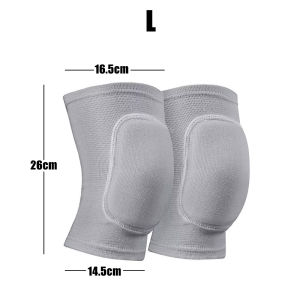 Impact-resistant sponge knee pads S/M/L sports protection snug fit