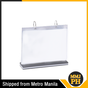 A4 Menu Display Holder Multi-Page Flip Menu Board Menu Board Table Card Rack Acrylic Turning Page