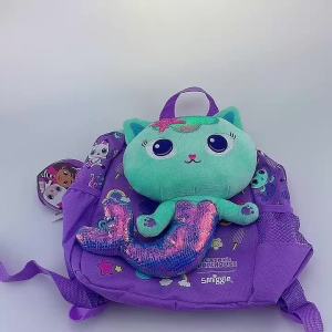 backpacks kindergarten schoolbag girls baby backpack Plush kids Gabbys Dollhouse 1 2 3 4 years old 11 inch