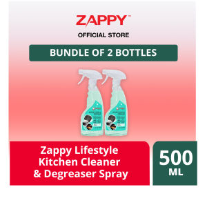 Zappy Lifestyle Kitchen Cleaner & Degreaser Spray (500ml) | Refill (5L)