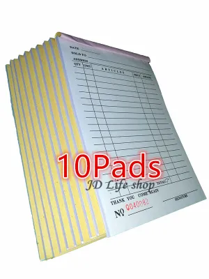 10Pads 25x2copy 50Pages Delivery Receipt wholesale price carbonized paper Receipt Resibo Duplicate Order Slip Receipt 64K Receipt Resibo With Carbon carbon paper