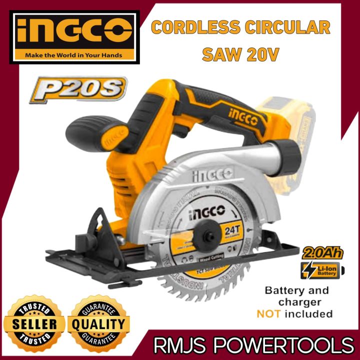 INGCO Cordless Circular Saw 20V CSLI1401 Lazada PH