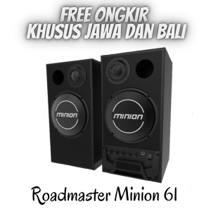 TWS Bluetooth Roadmaster Minion 61 dengan Drivers 1 x 6" Woofer 1 x 1"Juse Tweeter 15W RMS ( 9500 W PMPO ) Dahsyat Suaranya
