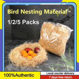 Jute Nesting Material Natural Birds Nest Fibre Filled Grass Pads for Aviary Parrot Cockatiel Canaries Love Birds Accessories