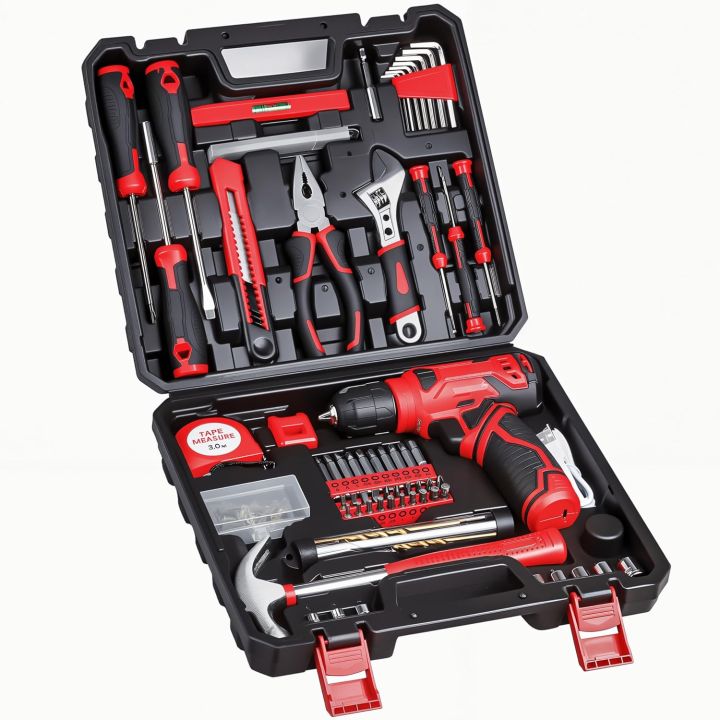 Repair Tool Kit, Wrench Plastic Toolbox with General Household (RANDOM-ASSORTED) ./