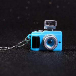 Camera 3D Pendant Photographer Charm Necklaces Keychain Bag Pandent Necklace Boy Girl Fashion Party Collarbone Chain Jewelry