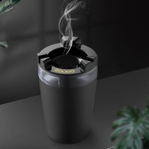 【24h Ship】Smart ashtray with water compartment for cars with metal shell