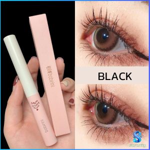Serenity มาสคาร่าขนาดเล็ก หัวแปรงโค้งยาว กันน้ำและกันเหงื่อ ไม่เลอะ สําหรับผู้เริ่มต้นปัดขนตา Mascara