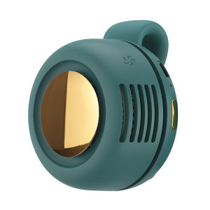 แขวนคอพัดลมสาวคอแบบพกพาปิดเสียงมินิคลิป Leafless แขวนเอวพัดลมไฟฟ้า บบพกพามือถือ พัดลมขนาดเล็ก ยูเอสบี ชาร์จคอคลิปพัดลมเงียบ ปรับได้ 3 ระดับไม่มีใบมีด พัดลม