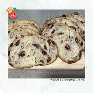 💯 Natural Yeast Walnuts & Cranberries Sourdough (1R6-P8)