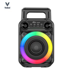 Portable Speaker Stereo Sound Wireless Speaker Subwoofer Karaoke Speaker with Microphone Suitable for Home Theater Outdoor Dance Party [Vodool Shophouse]