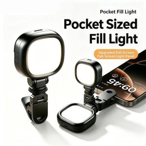 Mini RGB LED Pocket Light 3000K-9000K Portable Magnetic Fill Light For Vlogging & Product Shooting