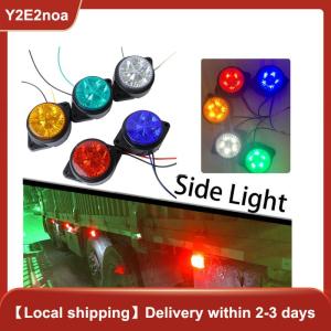 【Y2E2noa】 Car Circular Carriage Corner Light Freight Car Color LED Electronic Edge Light Creative Warning Light Outer Roof Height Lamp