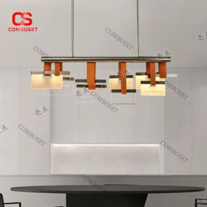 Đèn Chùm Phòng Ăn Hình Khối Sang Trọng 3 Chế Độ Sáng