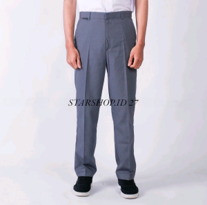 CELANA PANJANG ABU-ABU SMA/SMK KELAS 1-3 BAHAN DRILL/HIGHTWISS BEST QUALITY TERBARU