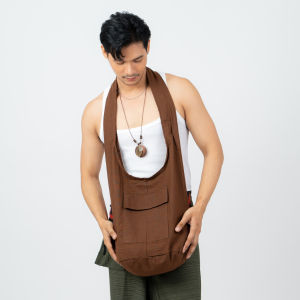 ย่ามพระ ความหนาสองชั้น ย่ามสะพายข้าง ย่ามพื้นเมือง กระเป๋าผ้า ของฝาก by YourCozy