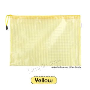 Zip Bag Organizer Mesh Zipper Pouch File Folder With A3 A4 A5 B5 B4 Size