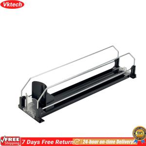【Ready】【Vktech】 Drink Organizer Automatic Pusher Glide Beer Bottle Beverage Organizer Drink Holder Self-Pushing Soda Can Organizer for Refrigerator