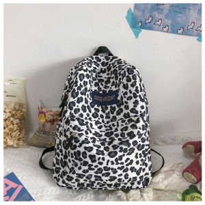 WYK160 Tas Ransel Wanita Waterproof Sekolah Kuliah Motif Tutul Backpack School Impor TKM