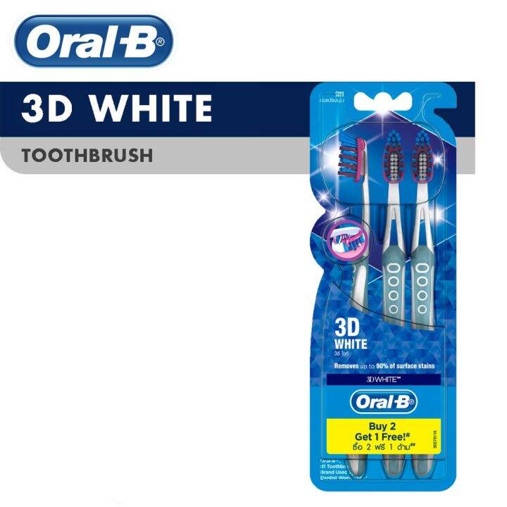 Oral-B Soft 3D White Whitening Manual Toothbrush 3 Pieces | Lazada PH