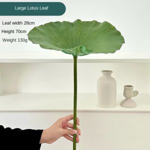 MERCUR Elegant Artificial Lotus Leaf Home Decor Floral DIY Silk Flowers 80CM Artificial Flower Ornaments Home Living Room Decoration