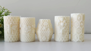 Honeycomb Carved Cylinder Silicone Molds for Making Soap Home Decoration Silicone Molds for Epoxy Resin