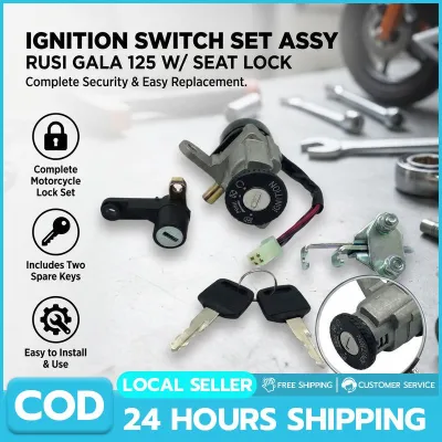 Motorcycle Ignition Switch Set Assy with Seat Lock for RUSI GALA 125 【Local seller】