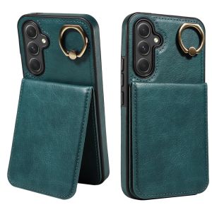 For Samsung Galaxy A55 A54 A35 A34 A25 A24 A05 A05S A04 A04S A14 A15 5G Cover Samsung A15 A14 4G Phone Case Magnetic Ring Buckle Leather Wallet Card Slot Back Cover Casing